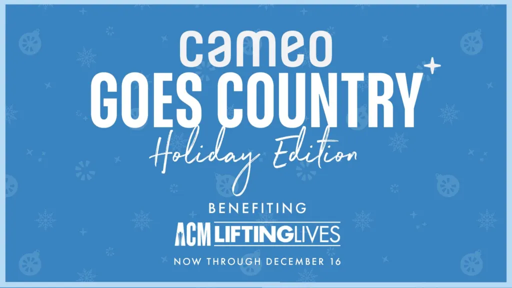 The Academy of Country Music Partners with Cameo for Cameo Goes Country - Holiday Edition to Benefit ACM Lifting Lives