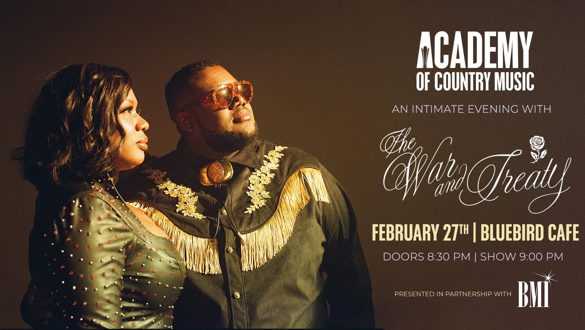 The Academy of Country Music + BMI Nashville Presents “an Intimate Evening with the War and Treaty"